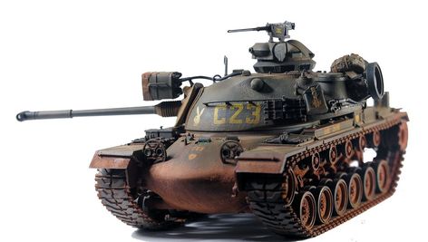 The Patton tank goes to war M48 Patton Vietnam, M48 Patton, Patton Tank, Us Marine, Military Equipment, Military Vehicles, Scale Models, The Old, Vietnam