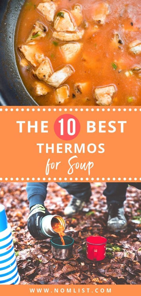 Get prepared for winter with the top thermos for soup or coffee. Of all of your options for a soup thermos, we found the top 10 best that keep food nice and warm or cold and come in just the right size! Great for gifting. #Thermos #HotSoup #FallSoup #FallProducts Thermos Recipes, Thermos Cooking, Thermos Soup, Food Thermos, Hot Coffee Drinks, Soup Thermos, Cold Brew Recipe, Best Kitchen Gadgets, Best Kitchen Appliances