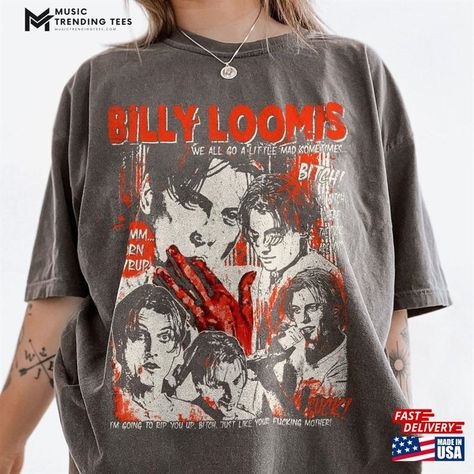 Billy Loomis Scream Movie Shirt Horror Halloween T-Shirt Vintage 90S Tee Classic Check more at https://musictrendingtees.com/product/billy-loomis-scream-movie-shirt-horror-halloween-t-shirt-vintage-90s-tee-classic/ Billy Loomis, Scream Movie, 90s Tees, 90s Movies, Movie Tees, Horror Halloween, Movie Shirts, Halloween Movies, Movie T Shirts