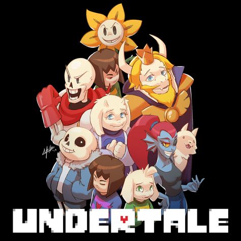 Undertale Official Art, Undertail Fanart, Undertale Poster, Undertale Logo, Undertale Fan Art, Undertale Background, Fandom Fanart, Undertale Game, Ut Art