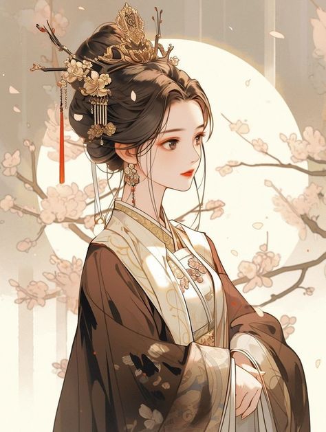 Hanfu Art, Anime Kimono, Ancient Chinese Art, Anime Toon, Drawing Faces, Chinese Art Girl, Beautiful Dark Art, Cute Couple Art, Digital Art Girl