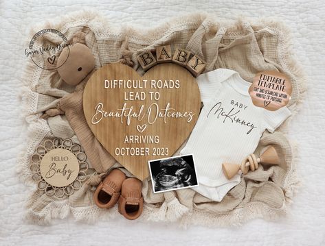 Pregnancy Announcement Digital Miracle Baby Announcement - Etsy Baby Announcement To Friends, Miracle Baby Announcement, Gender Reveal Announcement, Cute Pregnancy Announcement, Baby Announcement Pictures, Its A Girl Announcement, Digital Announcement, Digital Pregnancy Announcement