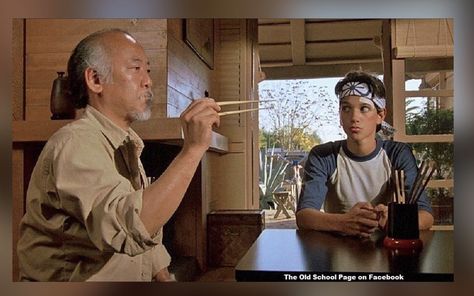 Mr Miagi, Ali Mills, Karate Kid 1, 80s 90s Movies, Karate Kid 1984, Mr Miyagi, Aidan Quinn, The Karate Kid 1984, Karate Kid Movie