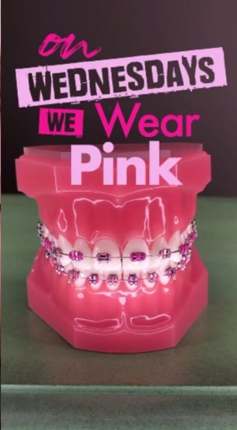 Braces Colors Hot Pink, Pink And Red Braces, Braces Colors Pink, Hot Pink And Light Pink Braces, Teeth Gens, Neon Pink Braces, Hot Pink Braces, Powerchain Braces Colors Pink, Tongue Web Piercing