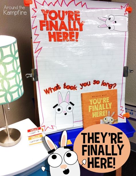 Hilarious back to school activities and first day anchor chart for Your're Finally Here by Melanie Watt You’re Finally Here Activities, You're Finally Here Activities First Day, You're Finally Here, September Ideas, First Week Activities, Startup Ideas, First Day Activities, First Week Of School Ideas, First Week Of School