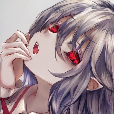 Yandere Girl Icon, Yandere Fanart, Remilia Scarlet, Vampire Girl, Futurisme Retro, Vampire Girls, Poses References, Fete Anime, Anime Profile