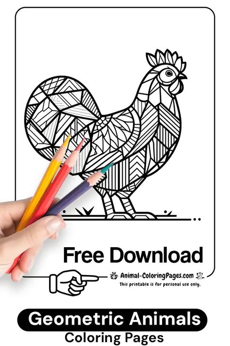 Discover our unique collection of geometric animal coloring pages, completely free! 🦁🦊  Perfect for relaxing, unleashing your creativity, or as a fun activity for kids. 🖍️ Download and print these coloring pages from the comfort of your home. 
#AnimalColoringPages #GeometricAnimals #FreePrintable #ColoringPagesForAdults #AnimalArt #RelaxingArt #DIYColoring #PrintableArt #ArtTherapy #ColoringForKids Animal Coloring Pages Free Printable, Fun Activity For Kids, Coloring Pages Free Printable, Animals Coloring, Relaxing Art, Animal Coloring, Geometric Animals, Activity For Kids, Fun Activities For Kids