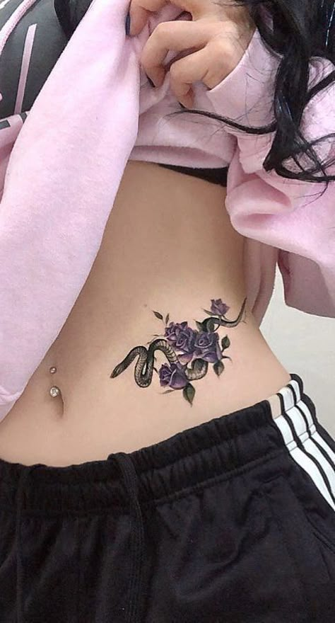 Snake Tattoo Design, Inspiration Tattoos, Arrow Tattoo, Rose Tattoo Design, Hot Tattoos, Snake Tattoo, Female Tattoo, Dope Tattoos, Rose Tattoos