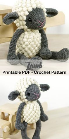 Crochet Sheep Free Pattern, Crochet Lamb Pattern, Amigurumi Tips, Lamb Crochet, Crochet Sheep, Crochet Toys Free, Cute Lamb, Baby Sheep, Easter Crochet Patterns