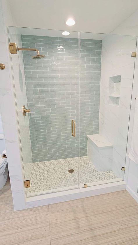 Tile For Shower Walls, Makeover Kamar Mandi, Arizona Tile, Master Bath Shower, Full Bathroom Remodel, Bathroom Redesign, Shower Walls, Master Bath Remodel, Shower Pan