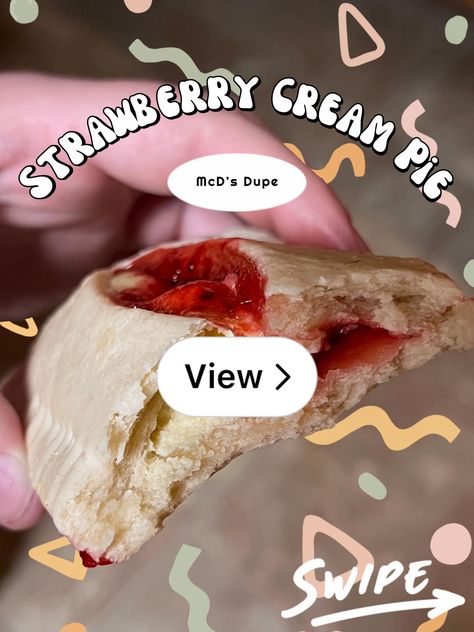 Lemon8 · Strawberry Cream Pie Recipe- McDonald’s Dupe · @Emerald.💗 Strawberry Cream Pie Recipe, Strawberry Cream Pie, Strawberry Cream Pies, Cream Pie Recipes, Strawberry Cream, Cream Pie, Strawberries And Cream, Pie Recipe, Pie Recipes