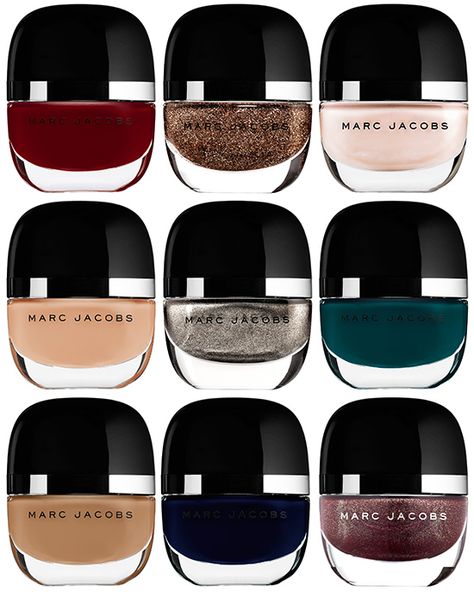 Marc Jacobs Beauty Fall Shades of Enamored #mani #manicure #nailpolish #lacquer Marc Jacobs Nail Polish, Alat Makeup, Marc Jacobs Beauty, Shine Nails, Latest Makeup, Holiday Makeup, Beauty Equipment, Nail Polish Collection, Makati