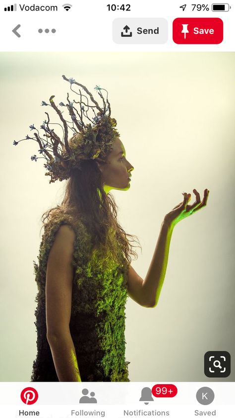 Dryad Costume, Carnaval Make-up, Mother Nature Costume, Foto Tips, Fantasy Photography, Midsummer Nights Dream, Poses References, Fairy Costume, 영감을 주는 캐릭터