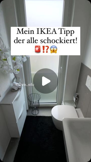 Christina Starke | Makeup & Interior on Instagram: "Einige sagen, „voll der  Plastikbomber“ oder „wer baut sich einen Schuhschrank ins Bad?“, und fragen sich, warum nicht einfach einen Waschtisch-Unterschrank.  Ein Waschtisch-Unterschrank würde bei mir noch weiter als die Türzargen vorstehen und das Eintreten erschweren.   Durch das Siphon bietet die Schublade kaum Platz und zusätzlich keine Ablagemöglichkeit für Dekorationen. Aus diesen Gründen investiere ich kein Geld dafür.  Hier mein platzsparender Tipp ‼️  Der Klappschrank Trones von @ikeadeutschland ist nicht nur erschwinglich, sondern auch äußerst platzsparend. 🤍  Die Trones sind ideal für kleine Ecken, Räume oder für alle, die nach einer budgetfreundlichen Lösung suchen. ☝🏼 Mit ein wenig kreativer Dekoration wird der Trones-Schra Trones Ikea, Ikea Inspiration, Bathroom Hacks, Ikea Bathroom, Tiny Living, July 4, Ikea Hack, Life Hacks, On Instagram