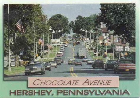 My Grandpa was from here.  No wonder I like chocolate so much! Question Of The Week, Hershey Pennsylvania, Hershey Park, Scenic Routes, Vacation Places, World Trade Center, Wonderful Places, Vacation Spots, Travel Usa