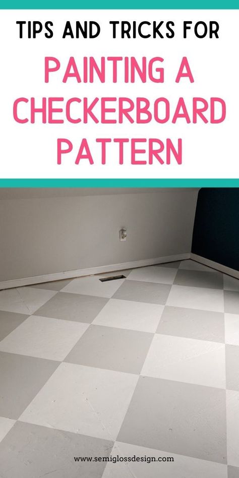 Learn how to paint a checkerboard floor using this step-by-step tutorial. Get a beautiful look for your floors on a budget. Painting Checkerboard Floor, Painted Checkered Floor, Floors On A Budget, Painted Plywood Floors, Inexpensive Flooring, Porch Paint, Plywood Floor, Checkerboard Floor, Painted Front Porches