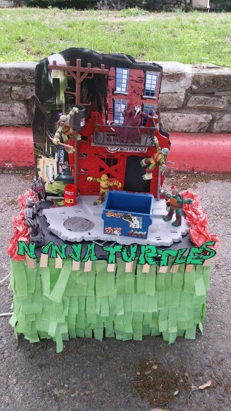 Fiesta Shoebox Float Ideas, Shoebox Float Ideas, Fiesta Float, Wagon Floats, Shoebox Float, Mardi Gras Float, Ninja Turtles Birthday, Ninja Turtles Birthday Party, Ninja Turtle Birthday