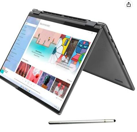 Lenovo Yoga 7i 2-in-1 Laptop, 16" 2.5K Touchscreen, Intel 12th Evo Platform 12-Core i5-1240P, 8GB LPDDR5 RAM, 1TB SSD, Intel Iris Xe Graphics, Backlit KB, FP, Win11 H, W/ Stylus Pen Computer Memory Types, Lenovo Laptop, Lenovo Yoga, Intel Processors, Notebook Computer, Stylus Pen, Gaming Laptops, Intel Core, Stylus