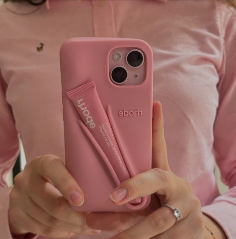 Pretty in pink #rhode #rhodephonecase #rhodeliptint #pink @rhode Rhode Case Phone, Rhode Phone Case Aesthetic, Pink Phone Aesthetic, Rhode Phone Case, Pink Iphone Aesthetic, Aesthetic Things To Buy, Pretty In Pink Aesthetic, Rhode Aesthetic, Aesthetic Phone Cases