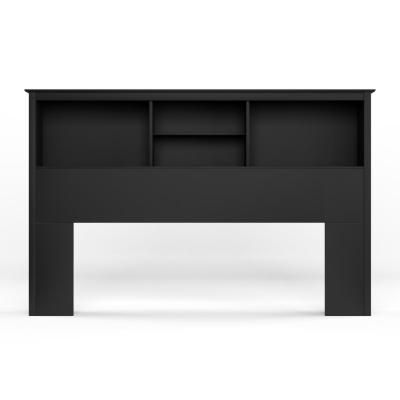 Sonoma Black Double/Queen Headboard Headboard Decal, Storage Beds, Platform Storage, Queen Size Headboard, Black Headboard, Bookcase Headboard, Inside Decor, Pine Furniture, Queen Headboard