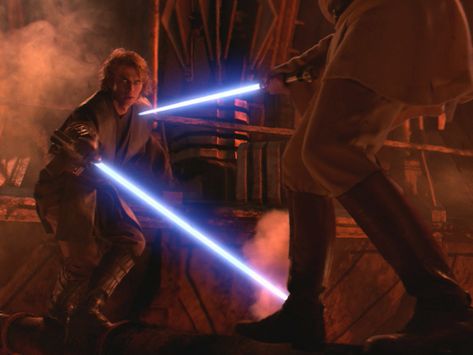 Darth Vader And Obi Wan, Vader And Obi Wan, Anakin Vs Obi Wan, Anakin And Padme, Master Yoda, Star Wars Anakin, Space Battles, Star Wars Light Saber, Hayden Christensen