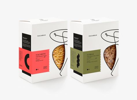 38 Great Packaging Designs That Offer Transparency Through The Use of Windows Pasta Box, Gourmet Pasta, Packaging Design Ideas, Pasta Casera, Eco Packaging, Box Packaging Design, Food Packaging Design, Packaged Food, Fusilli