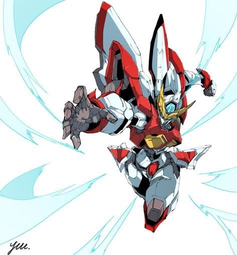 Gundam Manga Art, Build Burning Gundam, Tokusatsu Art, God Gundam, Kartu Pokemon, Robot Design Sketch, Gundam Build Fighters, Big Robots, Mecha Suit