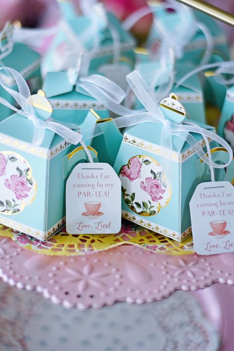 Personalized Tea Bag Thank You Tags Elegant Party Themes, Par Tea, Fiesta Shower, Bridal Tea Party, Digital Sign, Tea Party Favors, Girls Tea Party, Baby Shower Tea, Tea Party Theme