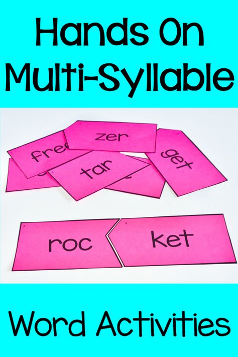 Decoding Activities 3rd Grade, Multi Syllable Word Activities, Vcv Syllable Activities, Multi Syllabic Words Activities, Multisyllabic Word Activities Free, Syllabication Activities, Multisyllabic Word Activities, Decoding Games, Activities For Small Groups