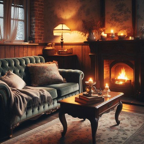 Vintage Living Room Antique Inspired Living Room, Victorian Living Rooms, 1920s Living Room, Vintage Living Room Ideas, 1920s Furniture, Bloom Bar, Vintage Inspired Room, Victorian Sofa, Cozy Living Room Design