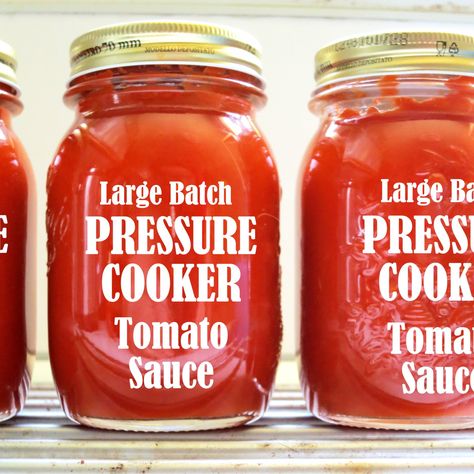 Pressure Cooker Italian Tomato Sauce Recipe - not for water bath canning: freeze or pressure can Italian Tomato Sauce Recipe, Pressure Cooker Xl, Power Pressure Cooker, Stovetop Pressure Cooker, Italian Tomato Sauce, Tomato Sauce Recipe, Homemade Seasonings, Electric Pressure Cooker, Pressure Cookers