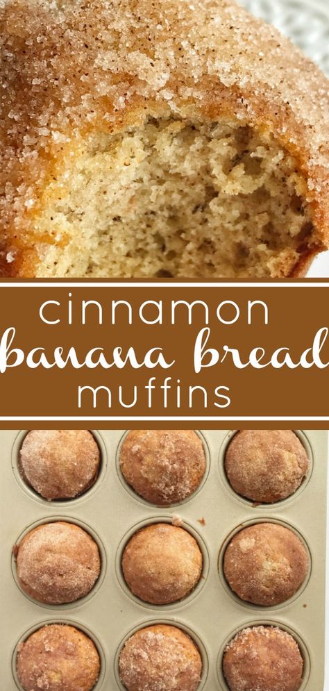 Best Banana Muffin Recipe, Resep Muffin, Roti Pisang, Cinnamon Banana Bread, Banana Muffin, Banana Muffin Recipe, Banana Bread Muffins, Bread Muffins, Muffin Recipe