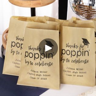 Popcorn Bags, Class Of 2024, Grad Party, Grad Parties, The Class, Bag Set, Popcorn, Corn