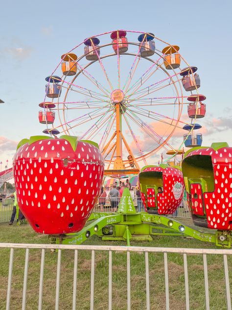 Strawberry Festival Aesthetic, Ferris Wheel Date Aesthetic, Fun Fair Aesthetic Night Food, Aesthetic Ferris Wheel, Memories Aesthetic, Carnival Date, Coachella Ferris Wheel, Festival Aesthetic, Amusement Park Ferris Wheel