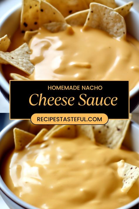 Enjoy a rich and creamy nacho cheese sauce made from scratch in just 20 minutes. Perfect for game days, parties, or a fun snack, this sauce pairs beautifully with tortilla chips or fries. Homemade Nacho Cheese Dip, Nacho Cheese Sauce No Velveeta, Nachos Cheese Sauce Recipe, Diy Nacho Cheese Sauce, Nacho Cheese Sauce Crockpot, Cheese Sauce For Nachos, Easy Nacho Cheese Sauce, Nacho Cheese Recipe, Nacho Cheese Sauce Recipe