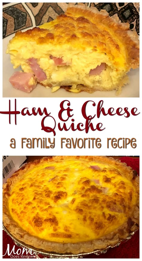 Ham Cheese Tomato Quiche, Ham Egg And Cheese Quiche, Ham And Cheese Quiche With Frozen Pie Crust, Quiche Made With Milk, Quiche Recipes With Milk, Quiche With Ham And Cheese, Ham And Egg Quiche Recipes, 3 Cheese Quiche 12 Tomatoes, Ham And Swiss Cheese Quiche