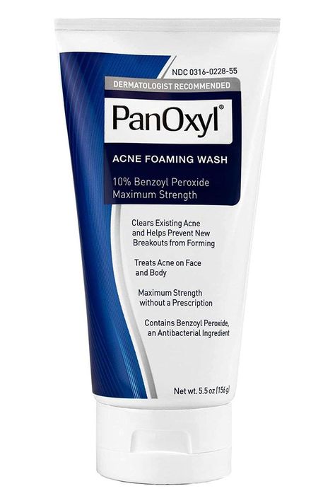 PanOxyl Acne Foaming Wash Benzoyl Peroxide 10% Maximum Strength Antimicrobial, 5.5 Ounce (Pack of 1) Panoxyl Acne Foaming Wash, Benzoyl Peroxide Wash, Bios Para Instagram, Acne Face Wash, Body Acne, Acne Shop, Benzoyl Peroxide, Learn Yoga, Baking Soda Shampoo