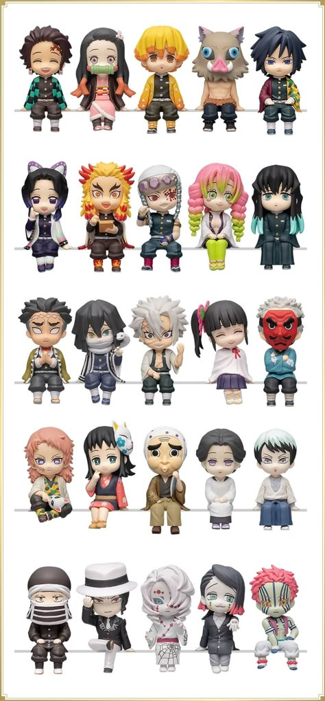 Nendoroid Demon Slayer, Kny Plushies, Demon Slayer Figures, Japanese Pop Art, Sitting Position, Anime Crafts, Demon King Anime, Chibi Drawings, Anime Gifts