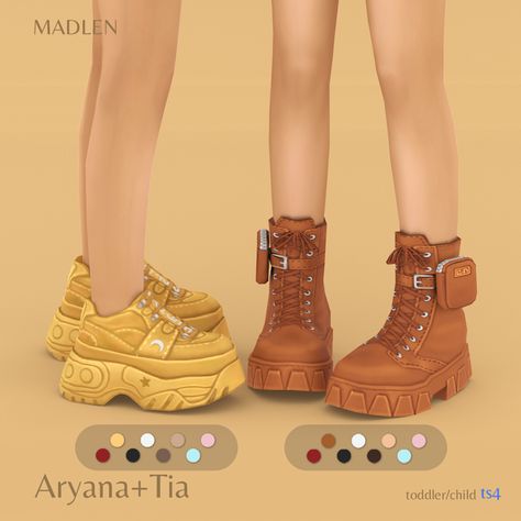 Aryana+Tia (Child/Toddler) | Patreon Sims 4 Kids Cc, Mod Shoes, Sims Baby, Sims 4 Cas Mods, Sims 4 Cc Kids Clothing, Cc Shoes, Sims 4 Cc Shoes, Free Sims 4, Sims 4 Children