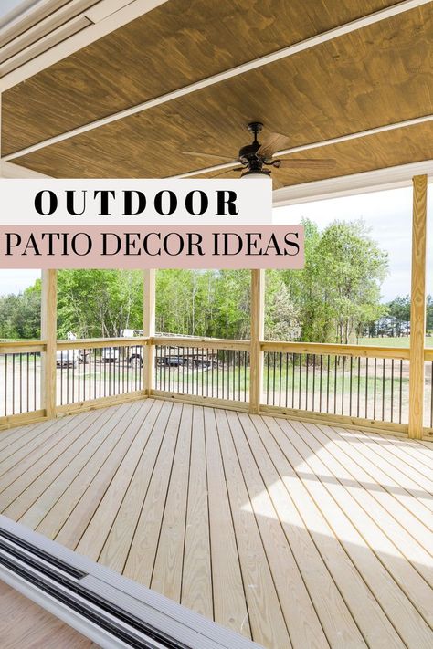 Painted Outdoor Patio, Covered Back Deck Decorating Ideas, Outdoor Rug On Concrete Patio, Covered Deck Furniture Ideas, Covered Outdoor Patio Ideas Decor, Covered Patio Decor Ideas, Covered Patio Layout Ideas, Outdoor Deck Furniture Layout Ideas, Outdoor Deck Furniture Layout