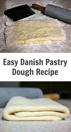 Danish Dough Recipe, Pastry Danish, Easy Danish, Danish Pastry Dough, Easy Pastry, Pastry Dough Recipe, Cheese Danish Recipe, Danish Dough, Easy Puff Pastry