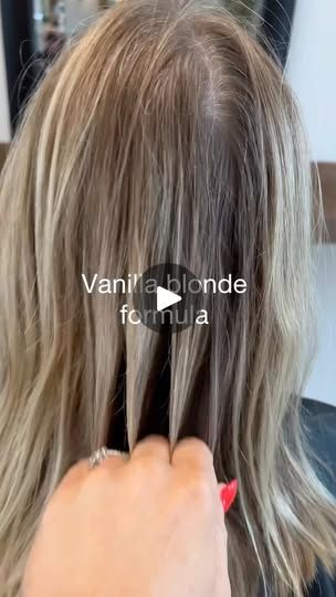 Facebook Cool Blonde Formula, Vanilla Blonde Formula, Root Tap, Blended Blonde, Blonde Foils, Vanilla Blonde, Blonde Hair Goals, Color Formulas, Hair Color Formulas