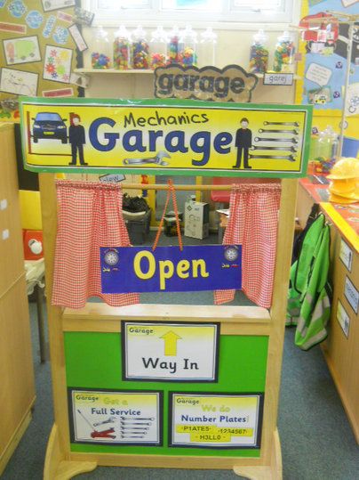 Mechanics Garage Role Play Corner Display, classroom display, class display, Roleplay, role play, role, Early Years (EYFS), KS1 & KS2 Primary Resources Toys Topic, Mechanics Garage, Dramatic Play Themes, Auto Mechanics, Role Play Areas, Play Corner, Transportation Preschool, Dramatic Play Area, Dramatic Play Preschool