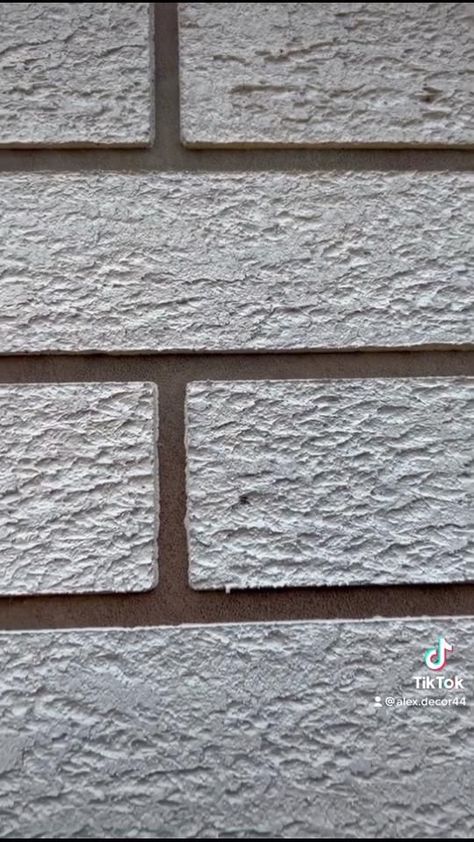 Texture Paint For Exterior Wall, Texture Painting Walls Exterior, Wall Texture Design Exterior, Brick Wall Ideas, Painted Brick Walls, Painting Textured Walls, Brick Wall Texture, Front Wall Design, Sofa Design Wood