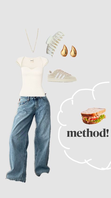 sandwich method outfit! #sandwichmethod ☁️🪐🎧🫶🏼 Sandwiches, Cute Outfits, How To Wear, Clothes