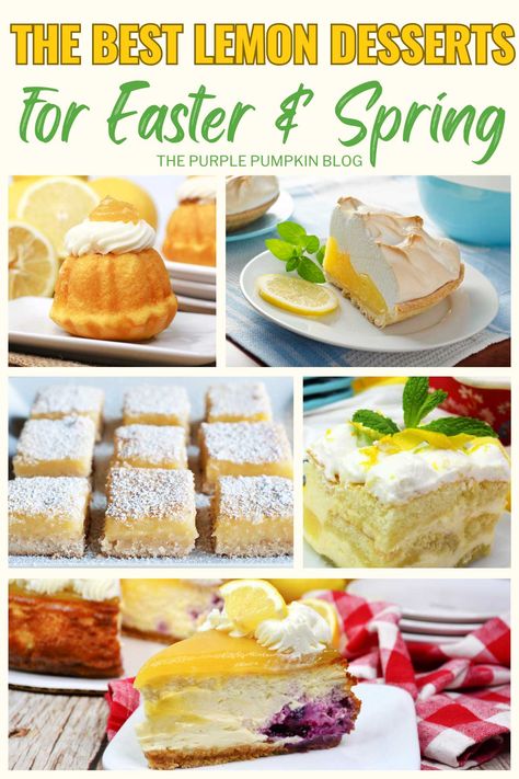 Best Lemon Desserts, Desserts For Easter, Lemon Cheesecakes, Infused Treats, Lemon Tarts, Easter Party Food, Lemon Mousse, Lemon Dessert, Spring Treats