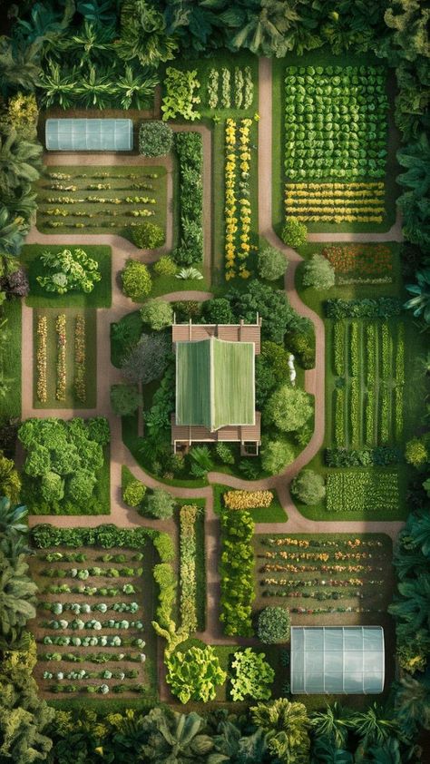 Garden Permaculture Ideas, Planning A Garden Layout, Garden Layout Plan, Veggie Garden Layout, Small Garden Layout, Homestead Layout, Eco Farm, Planning A Garden, Garden Planning Layout