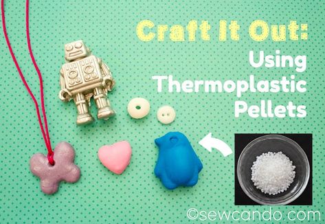 Sew Can Do: Craft It Out: Thermoplastic Pellets Thermoplastic Crafts, Thermoplastic Diy, Thermoplastic Ideas, Silver Metallic Paint, Polymer Inspiration, Plastic Pellets, Tools And Toys, Pyrex Bowls, Acrylic Craft Paint