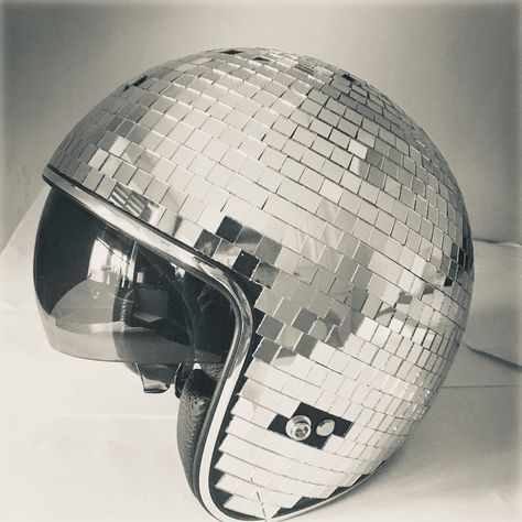 Excited to share this item from my #etsy shop: New*** Mirror ball Disco Helmet with visor #festival #glastonbury Disco Ball Helmet, Club Stage, Dj Club, Glitter Mirror, Disco Costume, Festival Sunglasses, Helmet Hat, Roller Disco, Bar Party