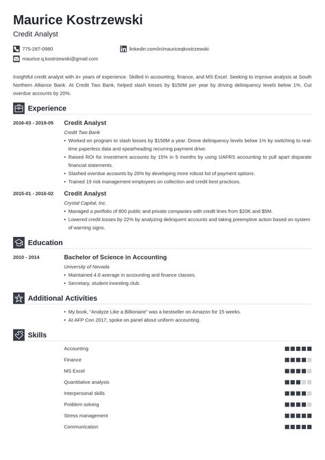 Credit Analyst Resume Sample & Guide (20+ Tips) #resumetemplate #resumedesign #resumeexamples #resumetips #resumeexamplesforjobs #resume #resumelayout #resumewriting #resumeformat #perfectresume #bestresume Credit Analyst, Retail Resume, Writing A Resume, Analyst Resume, Logos Retro, Resume Layout, Job Resume Examples, Functional Resume, Resume Objective